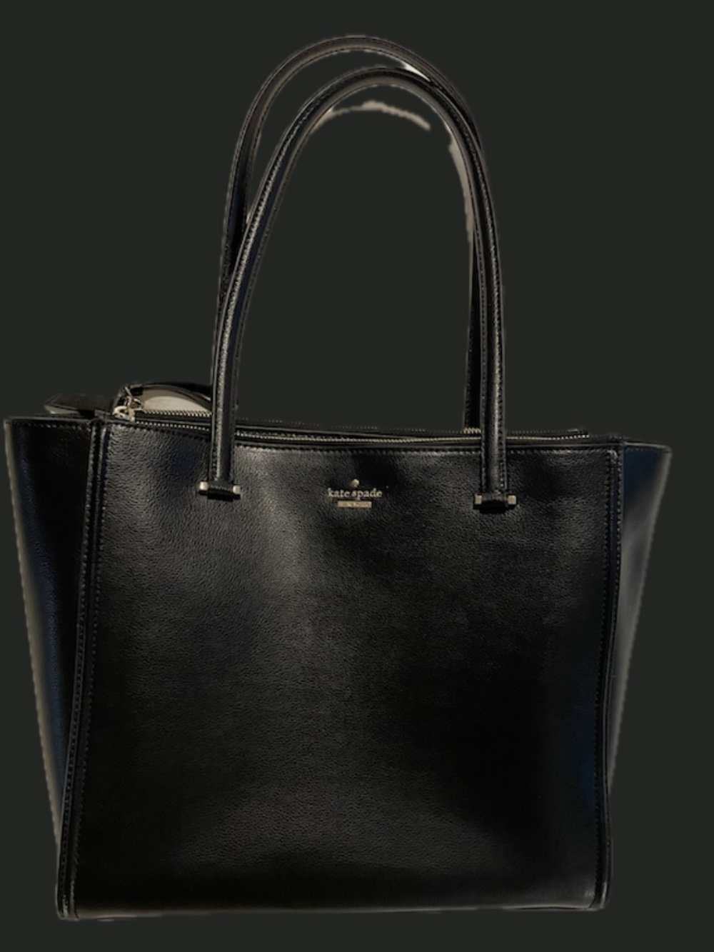 Kate Spade Kona Patterson Drive Black Leather Tote